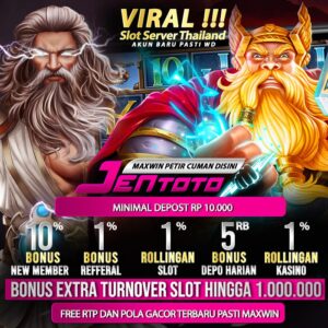 Situs Slot Winrate Permainan Tertinggi di Situs Jentoto