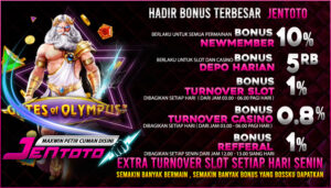 Situs Jentoto Slot Gacor dengan Bonus Melimpah